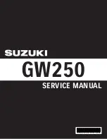 Предварительный просмотр 1 страницы Suzuki GW250 Service Manual