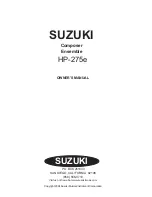 Предварительный просмотр 92 страницы Suzuki HP-275E Owner'S Manual