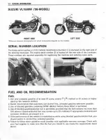 Предварительный просмотр 8 страницы Suzuki Intruder 1500 Service Manual