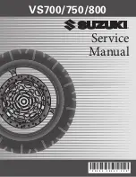 Suzuki Intruder VS700 Service Manual preview