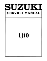 Suzuki LJ10 Service Manual preview