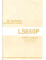 Предварительный просмотр 1 страницы Suzuki LS650P Owner'S Manual