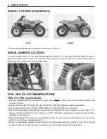 Preview for 9 page of Suzuki LT-A50 Service Manual