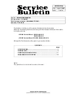 Предварительный просмотр 1 страницы Suzuki LT-F500FK7 Service Bulletin