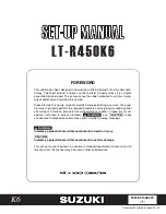 Suzuki LT-R450K6 Setup Manual preview