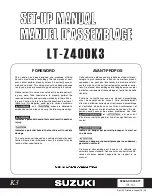 Suzuki LT-Z400K3 Setup Manual предпросмотр