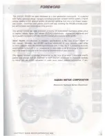 Предварительный просмотр 2 страницы Suzuki RG250 Service Manual