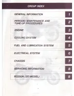 Предварительный просмотр 4 страницы Suzuki RG250 Service Manual