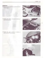 Предварительный просмотр 124 страницы Suzuki RG250 Service Manual