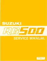 Предварительный просмотр 1 страницы Suzuki rg500 Service Manual