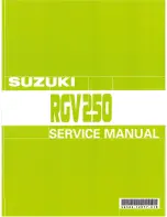 Suzuki RGV250L 1990 Service Manual предпросмотр