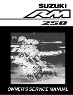 Предварительный просмотр 1 страницы Suzuki RM 250 2003 Owner'S Service Manual