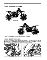 Предварительный просмотр 11 страницы Suzuki RM-Z250 Service Manual