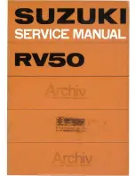 Suzuki RV50 Service Manual preview