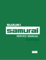 Preview for 1 page of Suzuki Samurai 1986 Service Manual