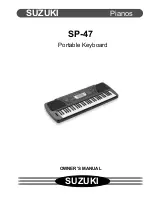 Suzuki SP-47 Owner'S Manual preview