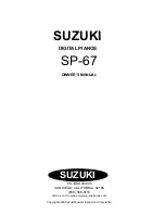 Preview for 64 page of Suzuki SP-67 Owner'S Manual