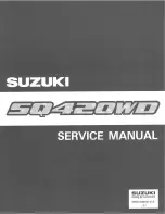 Suzuki sq420wd Service Manual предпросмотр