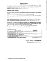 Preview for 3 page of Suzuki sq420wd Service Manual