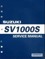 Предварительный просмотр 1 страницы Suzuki SV 1000S 2003 Service Manual