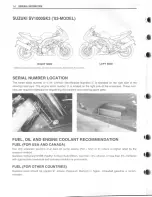 Предварительный просмотр 13 страницы Suzuki SV 1000S 2003 Service Manual