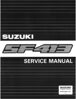 Preview for 1 page of Suzuki Swift SF413 Service Manual