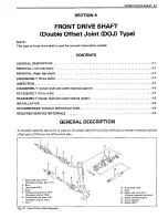 Preview for 124 page of Suzuki Swift SF413 Service Manual