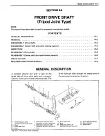 Preview for 134 page of Suzuki Swift SF413 Service Manual