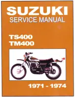 Suzuki TM400 1971 Service Manual предпросмотр