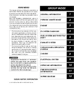 Предварительный просмотр 3 страницы Suzuki TU250X Service Manual