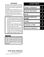 Предварительный просмотр 2 страницы Suzuki UG110 2021 Service Manual