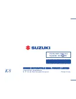 Предварительный просмотр 117 страницы Suzuki UZ125 Owner'S Manual