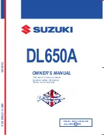 Предварительный просмотр 1 страницы Suzuki V Storm Owner'S Manual