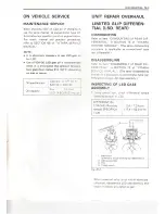 Preview for 5 page of Suzuki VITARA 1993 Supplementary Service Manual