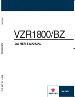 Suzuki VZR1800/BZ Owner'S Manual preview