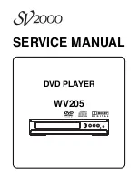 Preview for 1 page of SV2000 WV205 Service Manual