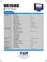 Preview for 2 page of SVA VR1508 Specifications