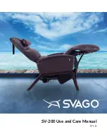 SVAGO ZG-Recliner SV-200 Use And Care Manual предпросмотр