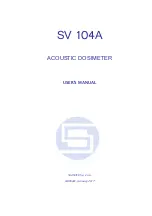 Предварительный просмотр 1 страницы Svantek SV 104A User Manual