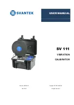 Svantek SV 111 User Manual preview