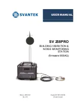 Предварительный просмотр 1 страницы Svantek SV 258PRO User Manual