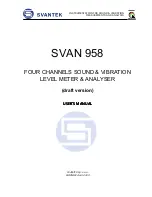 Preview for 1 page of Svantek SVAN 958 User Manual