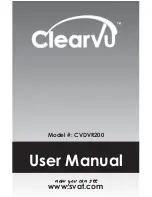 Preview for 1 page of SVAT ClearVu CVDVR200 User Manual