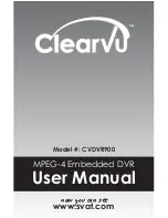 SVAT ClearVu CVDVR900 User Manual preview