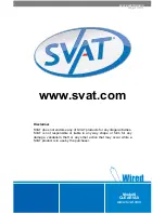 Preview for 61 page of SVAT CLEARVU3 Manual