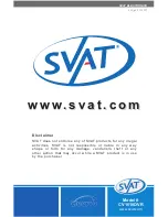 Preview for 16 page of SVAT CV1010 Instruction Manual