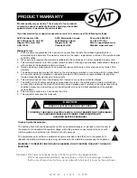 Preview for 12 page of SVAT SE UC1700 User Manual