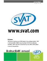 Preview for 18 page of SVAT VIS300-7M2 Instruction Manual