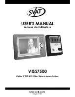 Preview for 1 page of SVAT VISS7500 User Manual