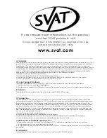 Preview for 12 page of SVAT WSE300 User Manual